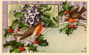 Sprigs: Birds and Holly