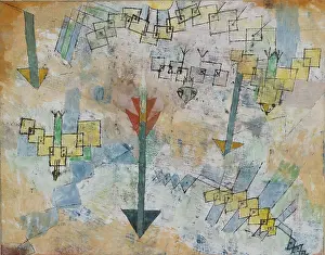 Beaks: BIRDS SWOOPING DOWN AND ARROWS, by Paul Klee