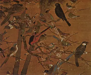 Plum: Birds on Winter Plants