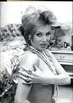 Bardot: Birgit Bergen, German actress, in semi-nude pose