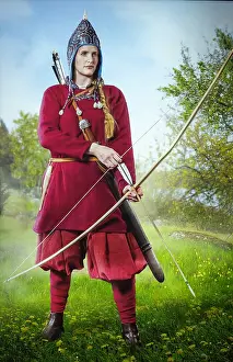 Longbow: Birka Viking Warrior, Birka Museum, Bjorko island, Sweden