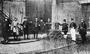 Birmingham firefighters in historical costumes