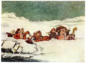 Stagecoaches: BIRMINGHAM MAIL IN SNOW