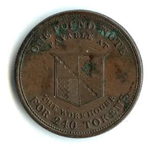 Tokens: Birmingham workhouse penny, 1812