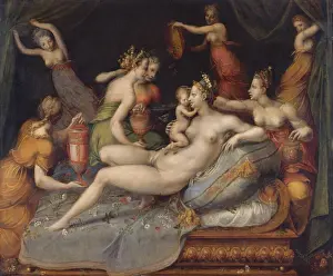 Greco Roman: THE BIRTH OF CUPID, by Master of Flora, 1550-99