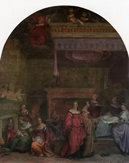 Sarto: Birth of the Virgin, by Andrea del Sarto