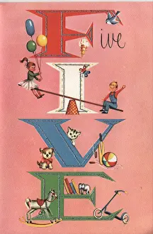 X100530: Birthday card - Five