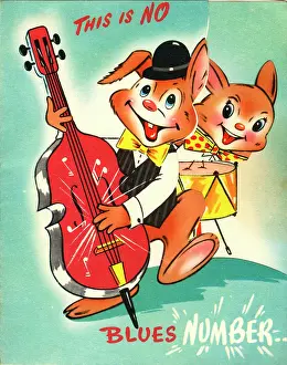 Rabbits: Birthday card, This is no blues number