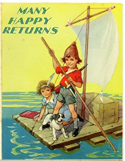 Raft: Birthday card, Many Happy Returns