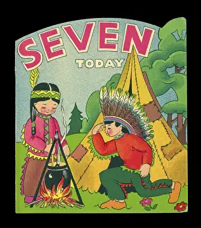 Wigwam: Birthday card, seven today