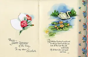 Glides: Birthday card for a sister