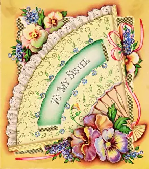 Variegated: Birthday card for a sister
