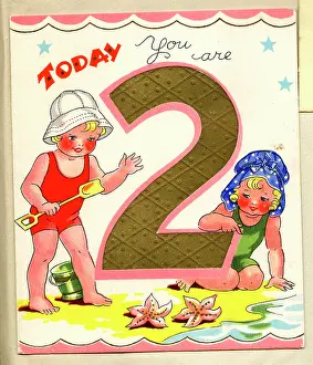 Starfish: Birthday card, Today You Are 2