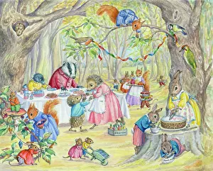 Hedgehogs: Birthday party in the woods with animals
