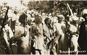Beja: Bisharin Men dancing