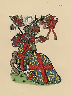 Equestre: Bishop of Chalons, Eveque de Chalons, with