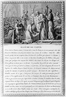 1780: Bishop Clovis I at his baptism, 5th century