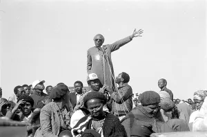 Emeritus: Bishop Desmond Tutu speaking against necklacing