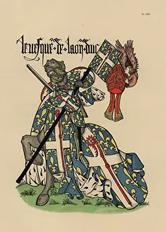 Laon: Bishop of Laon, Eveque de Laon, with mitre