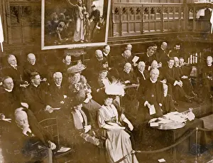 Benevolence: Bishop of London giving a speech