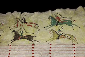 Puebloan: Bison hide robe, Denver Art Museum, Denver, Colorado, USA