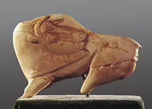 Dordogne: Bison turning the head. 15th-10th mil. BC. Copy