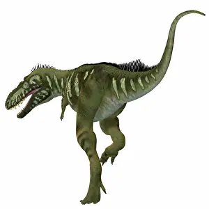 Bistahieversor: Bistahieversor dinosaur, rear view