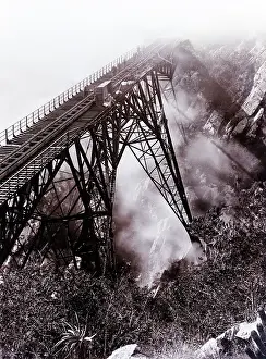 Derailment: Blaauwkrantz Bridge after the accident in 1911