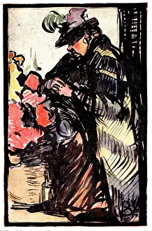 Cloaked: Black Cloaked Woman