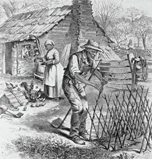 Chickens: Black Couple, Virginia, 1870