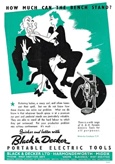 Blackand: Black & Decker Portable Electric Tools 1943 Advert