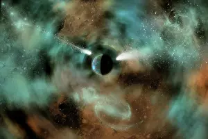 Universe: A black hole as an interdimensional portal to