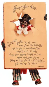 Sambo: Black man on a New Year card