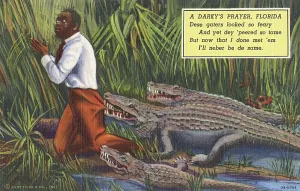 Stereotyping: Black Man in peril - Attack by Alligators in the Everglades