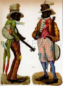 Banjos: BLACK MINSTRELS SCRAPS
