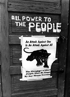 Panthers: Black Panther sign, 1970. ?