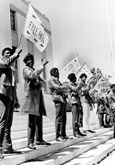 Alameda: Black Panthers protest demonstrate against ?