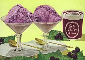 Desserts: Black Raspberry Ice Cream