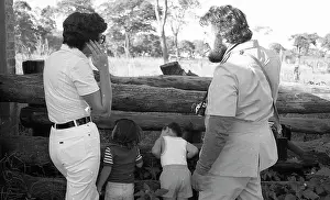 Zanu: Black and white photo of farm owners and their