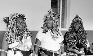 Healers: Black and white photo of three sangoma elders