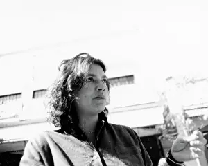 Darkest: Black and white photo of Sara Blecher; still from