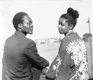 Adnewmah: Black and white portrait of Dolly Rathebe and