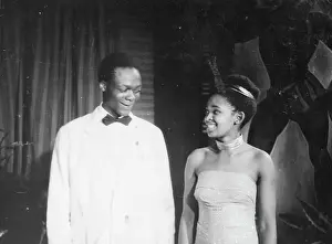 Rathebe: Black and white portrait of Dolly Rathebe and