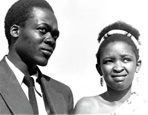 Rathebe: Black and white portrait of Dolly Rathebe and