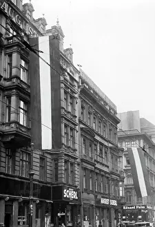 Combination: Black- white-red flags at the Scherlhaus, 1932