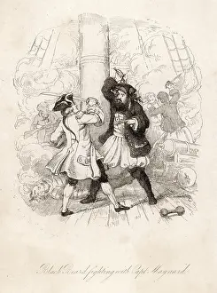 Blackbeard: Blackbeard the pirate fighting Captain Maynard