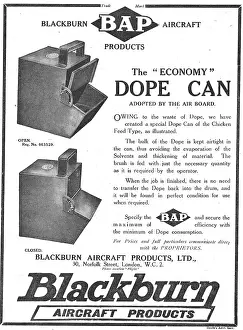 Dope: Blackburn Aircraft Products - Dope Cans