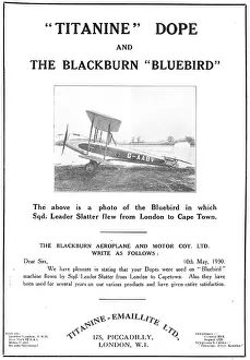 Doped: The Blackburn Bluebird Is Doped With Titanine