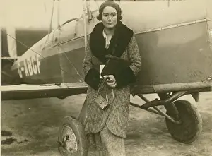 Delphine: in front of her Blackburn Bluebird IV