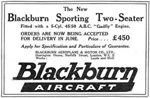 Gadfly: Blackburn Sporting Two Seater Aeroplane 1919. (ABC Gadfly)